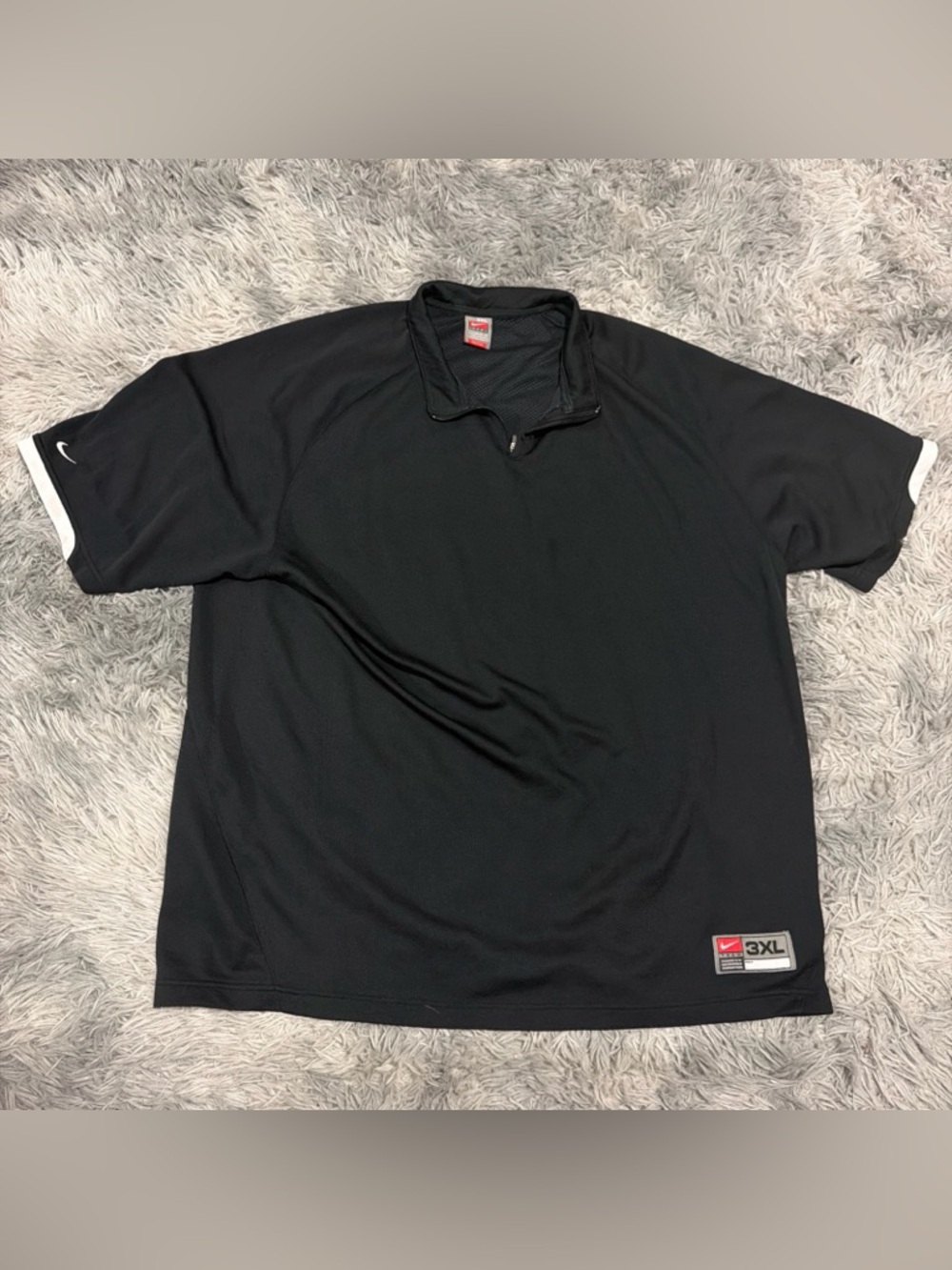 Nike Team Fit Dry 1/4 Zip Shirt Men's 3XL Black